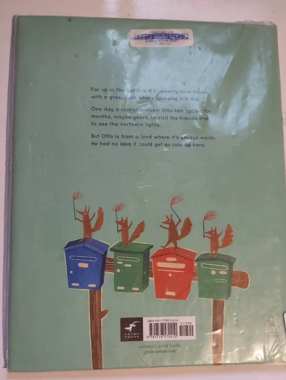 Otto Goes North - Children's Book in Green by